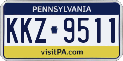 PA license plate KKZ9511