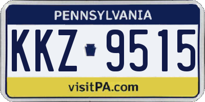 PA license plate KKZ9515