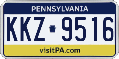 PA license plate KKZ9516
