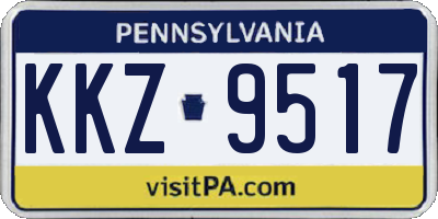 PA license plate KKZ9517