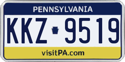 PA license plate KKZ9519