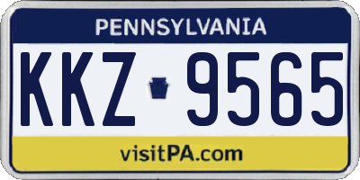 PA license plate KKZ9565