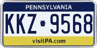 PA license plate KKZ9568