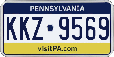 PA license plate KKZ9569