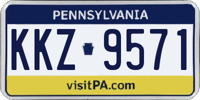 PA license plate KKZ9571