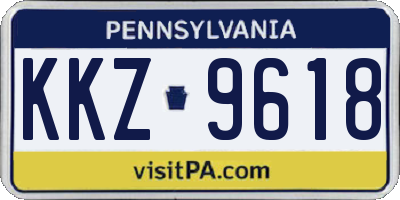 PA license plate KKZ9618