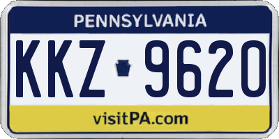 PA license plate KKZ9620