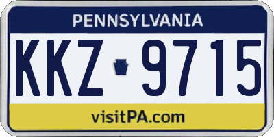 PA license plate KKZ9715