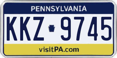 PA license plate KKZ9745