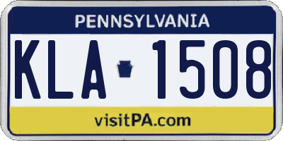 PA license plate KLA1508