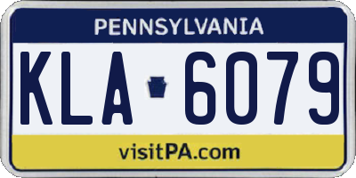 PA license plate KLA6079