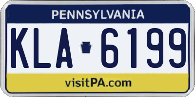 PA license plate KLA6199