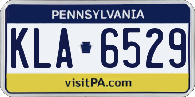 PA license plate KLA6529