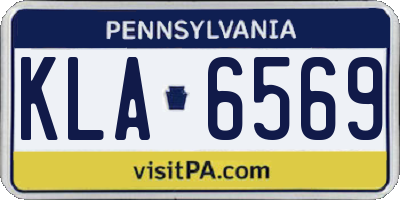 PA license plate KLA6569