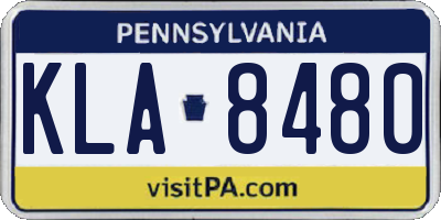 PA license plate KLA8480