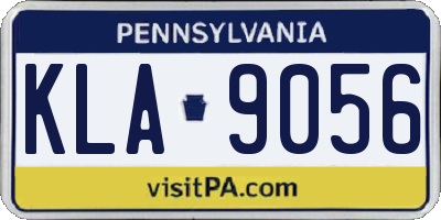 PA license plate KLA9056