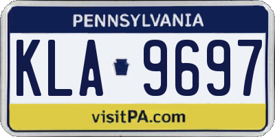 PA license plate KLA9697