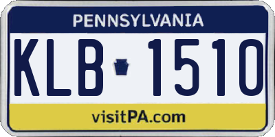 PA license plate KLB1510
