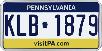 PA license plate KLB1879