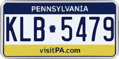 PA license plate KLB5479