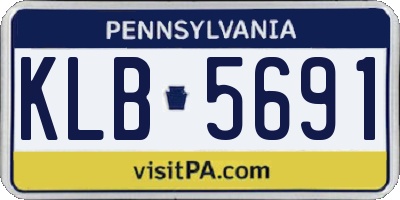 PA license plate KLB5691