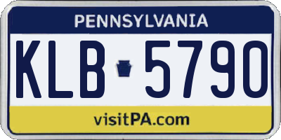 PA license plate KLB5790