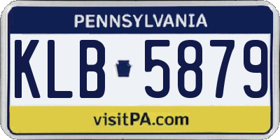 PA license plate KLB5879
