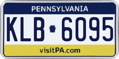 PA license plate KLB6095