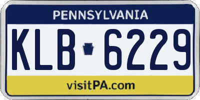PA license plate KLB6229