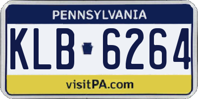 PA license plate KLB6264