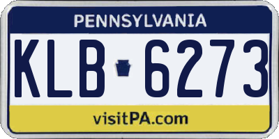 PA license plate KLB6273