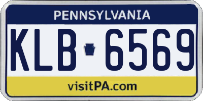 PA license plate KLB6569