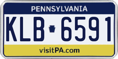 PA license plate KLB6591