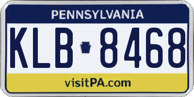 PA license plate KLB8468