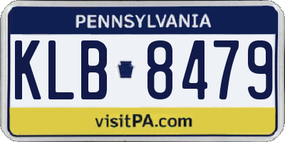 PA license plate KLB8479