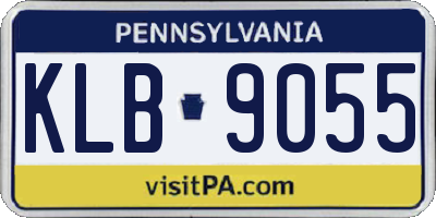 PA license plate KLB9055