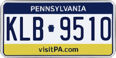 PA license plate KLB9510