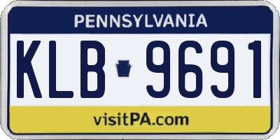 PA license plate KLB9691