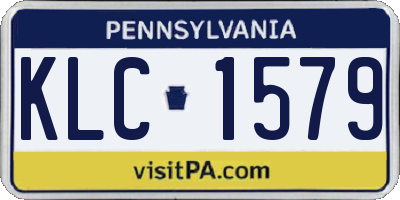 PA license plate KLC1579
