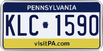 PA license plate KLC1590