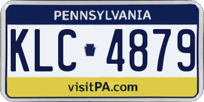 PA license plate KLC4879