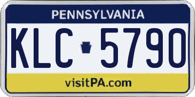PA license plate KLC5790
