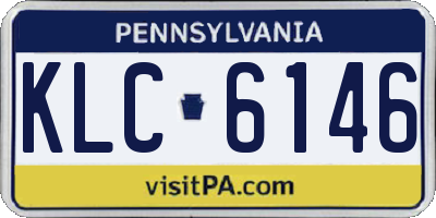 PA license plate KLC6146