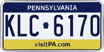 PA license plate KLC6170