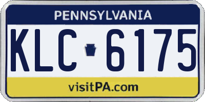 PA license plate KLC6175