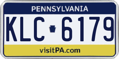 PA license plate KLC6179