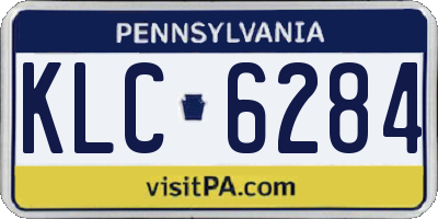 PA license plate KLC6284