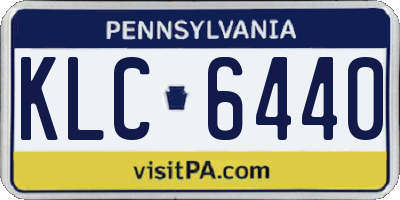 PA license plate KLC6440