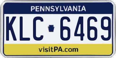 PA license plate KLC6469