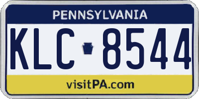 PA license plate KLC8544